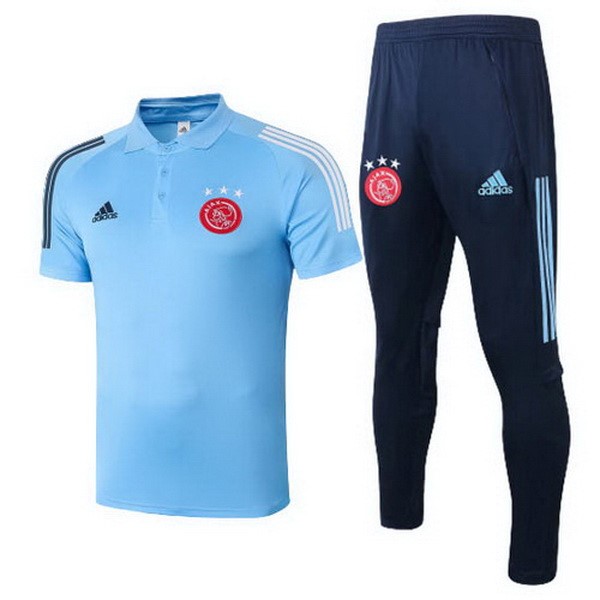 Polo Ajax Conjunto Completo 2020-21 Azul